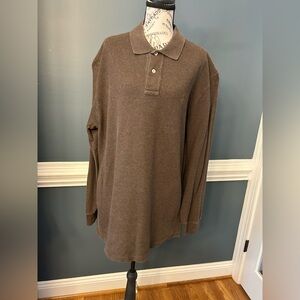 Ralph Lauren Men’s Brown Long-Sleeve Polo